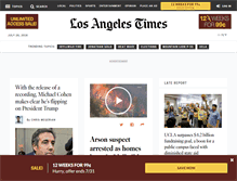 Tablet Screenshot of latimes.com
